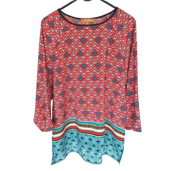 Ellen Tracy Lightweight Multicolor Top Size Medium, Excellent Condition - Picture 2 of 6